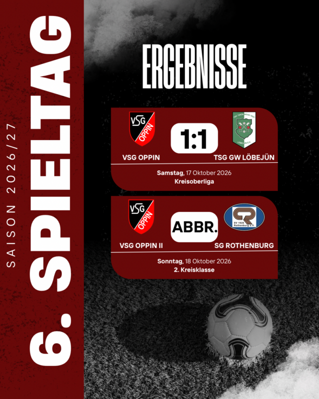 ⚽️ Holprige Heimspiele – der 6. Spieltag unserer VSG!