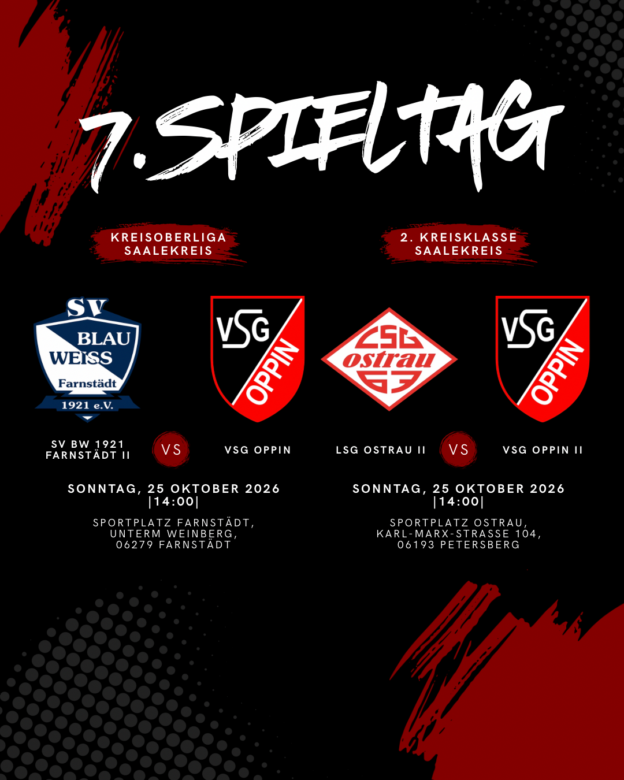 📆 ⚽️ Souveräne Sonntagsspiele ? – der 7. Spieltag unserer VSG!